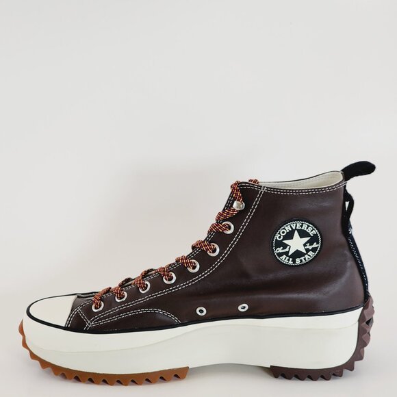 Converse Run Star Hike 'Dark Root Egret' Men's Leather Sneakers A03742C NWT - Picture 3 of 6